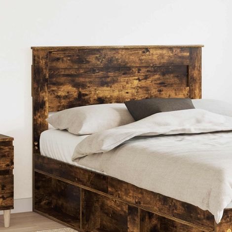 Kopfteil Geräucherte Eiche Holzwerkstoff