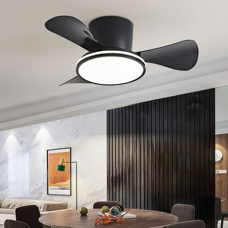 Ventilador de techo de 71 cm con luz e interruptor de pared, 3 temperaturas de color, 6 velocidades y temporizador. (1/5)
