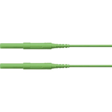Schützinger Puntali di sicurezza Spina 4 mm Spina 4 mm 150.00 cm Verde 1 pz. (1/2)