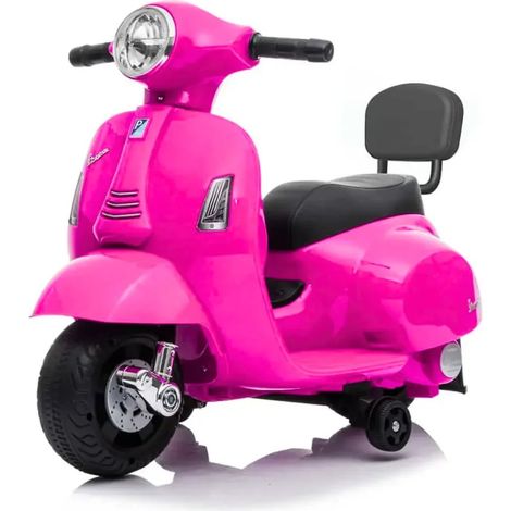 Vespa per Bambini GTS 6V - 1-3 anni - con Corno - Rosa (1/5)