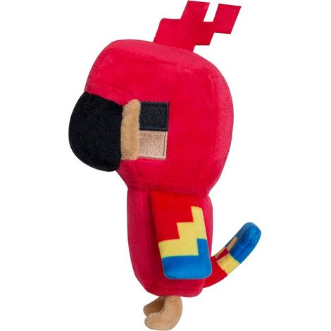 Peluche perroquet 19 cm (7,5 pouces), jouet en peluche, cadeau de Noël, du Nouvel An ou d'anniversaire (perroquet)