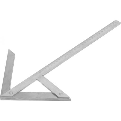 Rapporteur d'angle central, équerre de centrage, gabarit en acier au carbone, rapporteur 45°-90°, chercheur d'angle 300 x 180 mm (1/5)