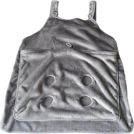 Sac de transport pour chat en flanelle douce, multifonctionnel, ouvertures pour griffes (ajustable)