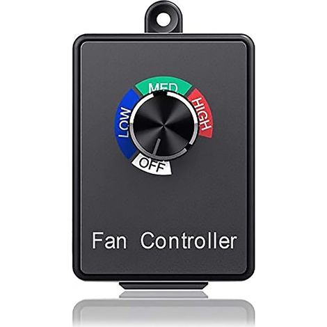 Controlador electrónico de velocidad de ventilador de 350 W con ajuste variable para ventiladores de techo con extracción de conductos hidropónicos en línea (1/5)