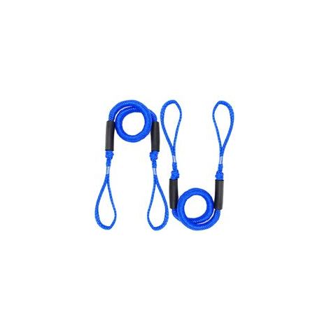 Cordon Elastique Amarre Cordon Bateau Corde d'amarrage Sangle de Mouillage Corde Élastique Amarre pour Bateau Accessoires 2 pièces (Bleu) (1/5)