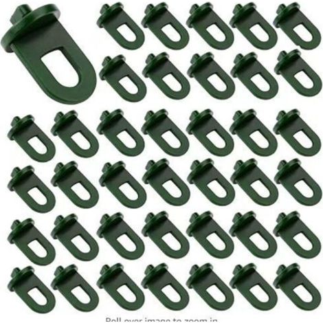 50 clip per serra, accessorio per serra, clip di supporto per piante rampicanti per kit di sospensione in serra (verde) (1/4)