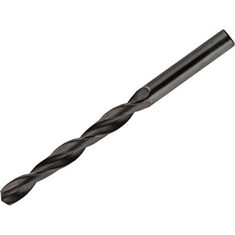 Foret à métaux HSS laminés et trempés à la vapeur Ø 10 mm avec un angle de pointe de 118° pour des travaux de perçage simples avec des visseuses sans fil et des perceuses courantes (1/2)