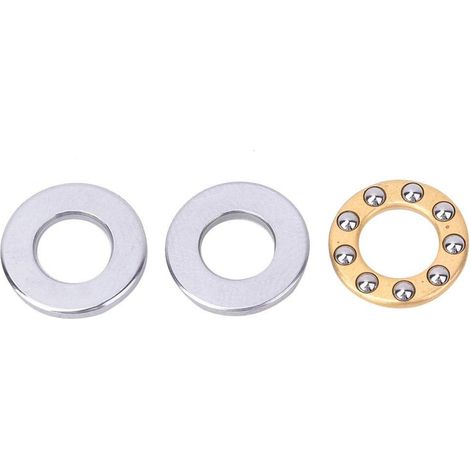 10 pièces roulement à billes Miniature axiaux roulements à billes butée à billes Miniature haute précision ensemble de roulements en acier plat(F6-14M 6 14 5mm(10pcs)) (1/5)