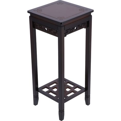 LYCXAMES - 2 Tier Plant Stand, Bambus Blumentopf Display Rack Storage Regal für Wohnzimmer Flur 70x30x30cm (1/5)