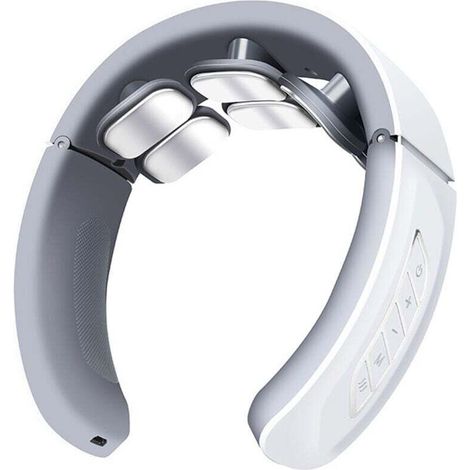 Massageur cervical sans fil 11-en-1 - Thérapie chaleur 42°C - 9 intensités et 6 modes - Anti-douleurs et tensions