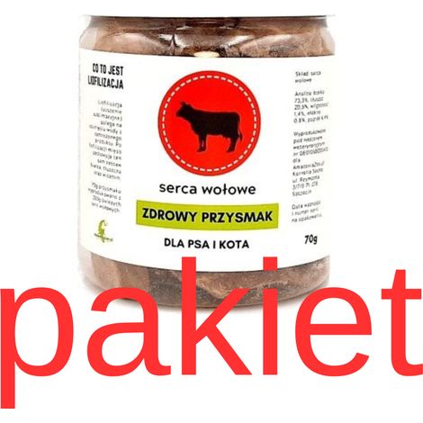 3 cœurs de bœuf lyophilisés de 70 g chacun pour chiens et chats  Fe Se Zn P  collagène pour les articulations  friandise saine