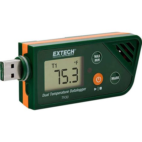 Extech TH30 TH30 Enregistreur de données de température Valeur de mesure température -30 à +70 °C fonction PDF
