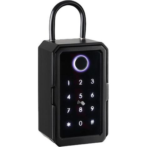 Boîte à clés connectée SAF-150.app avec lecteur d’empreinte et transpondeurs (1/4)