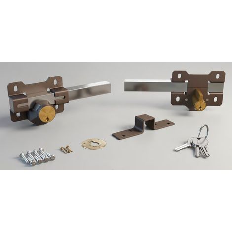 Serrure CAYS A3 Peinte avec Clé Intérieure et Extérieure 45 mm
