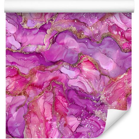Papel pintado Tinta morada, violeta y rosa empolvado 50x1000 cm (1/5)