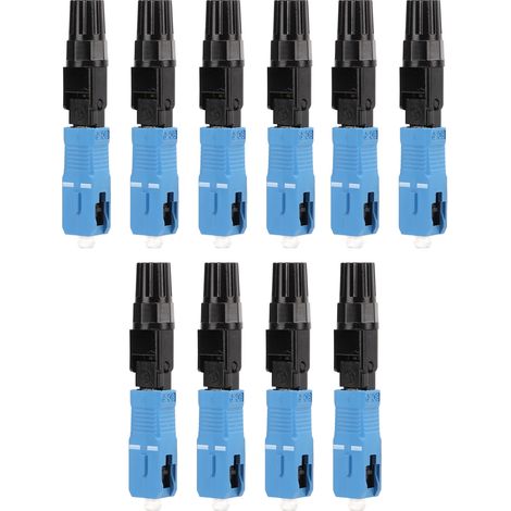 10 connecteurs fibre optique SC monomode, faible perte, vitesse rapide, facile à installer, adaptateur FTTH pour CATV (1/5)