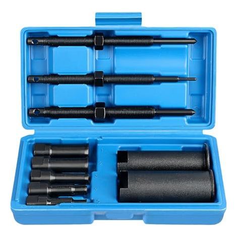 Kit d'extracteurs de roulements de moto (12 pièces) compatible avec les roulements intérieurs de 9 à 23 mm. Idéal pour l'entretien des roues et des générateurs. (1/5)