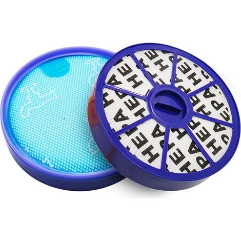 Kit de filtre HEPA lavable compatible avec les aspirateurs Dyson DC19, DC20, DC21 et DC29 - Pièces de rechange pour filtres moteur (1/5)