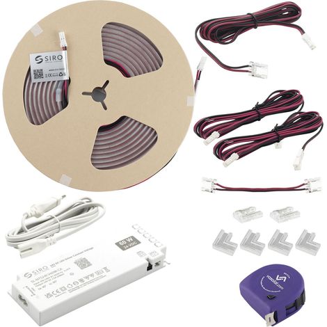 SIRO LED Band 5m Set Led Streifen 10W/m 4000K, IP65, 24V/DC (1/5)