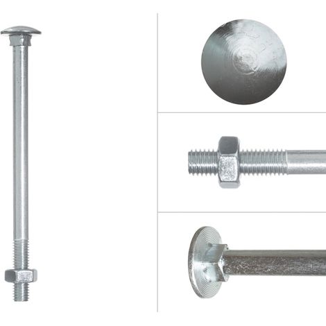 Schlossschrauben Verzinkt M10 x 150 mm - 50 Stück