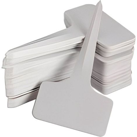 500 unidades - Etiquetas para plantas - Etiquetas para estacas de plantas - Blancas (1/4)