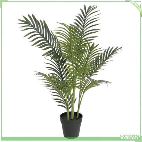 Palmier artificiel - FAFEISY - 4010671 - 80 cm - Vert - Tronc réglable (1/5)