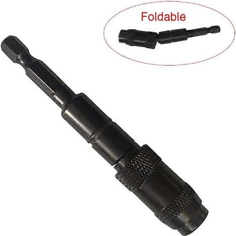 Outil d'extension magnétique pour foret à vis 1/4", porte-embout à changement rapide et verrouillage (1/5)