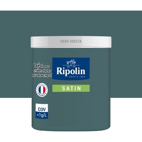 RIPOLIN Satin-Innenfarben-Tester für Wände/Holz/Heizkörper, Hosta-Grün, 75 ml RIPOLIN