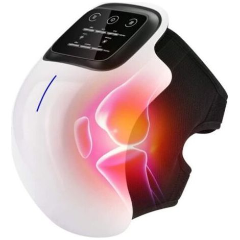 Natural Knee Pain Relief Device, Heat Knee Massager and Red Light Therapy, Vibrating Compression LED Screen for Knee Pain (1/4)
