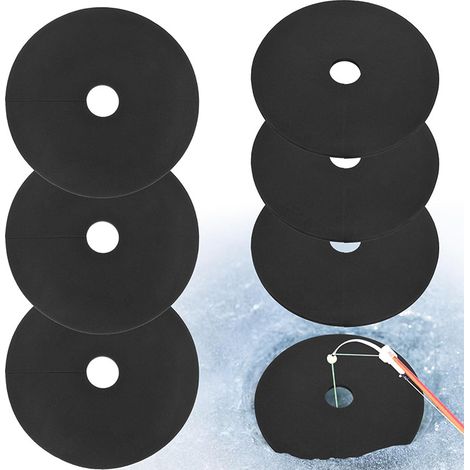 Couvercle de regard de pêche sur glace, isolateur de pêche sur glace, cadre de regard, accessoires de pêche sur glace hivernale, couvercle de regard en EVA pour empêcher le gel de l'embouchure du rega (1/5)