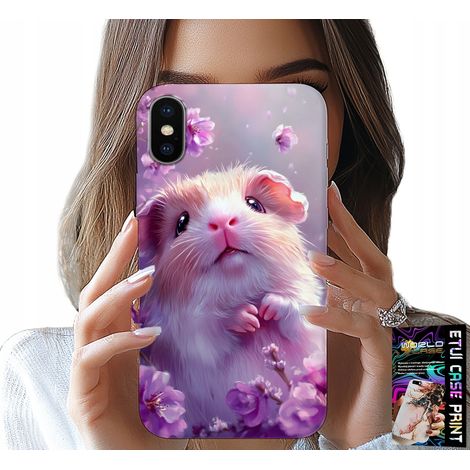 Custodia per iPhone X / XS - simpatici disegni di criceti e roditori per bambini (1/5)