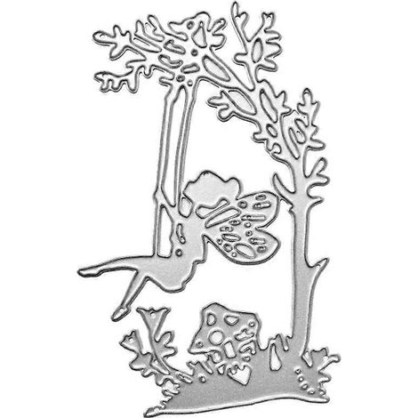 Swing Girl Metall-Stanzformen Schablone DIY Scrapbooking Album Stempel Papierkarte Em