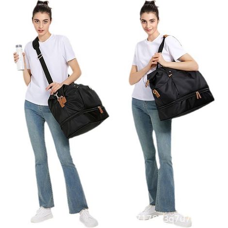 sac voyage age extensible pour femme, idéal un week end avec compartiment à chaussures ou court séjo (1/4)