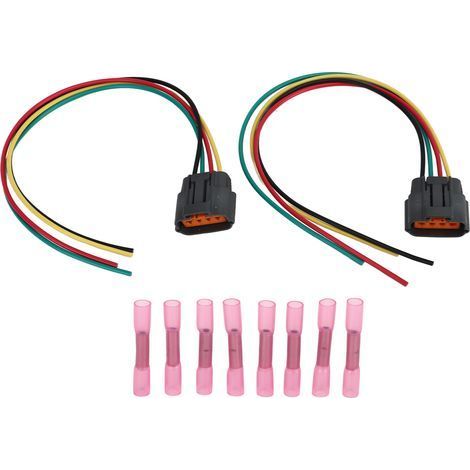 Connecteur de harnais en queue de cochon, 2 pièces, 4 broches de remplacement pour Mazda B2200 B2600 1990 – 1993 (1/4)
