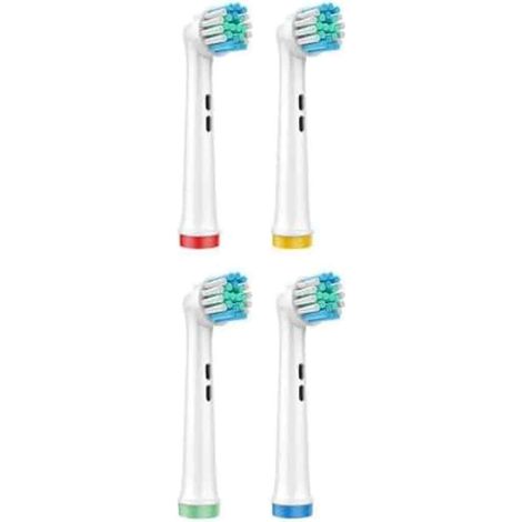 Têtes De Brosse à Dents - Poils Souples En Nylon - Compatible Oral-B D100 D3709 D12 D16 - Lot De 4 (1/5)
