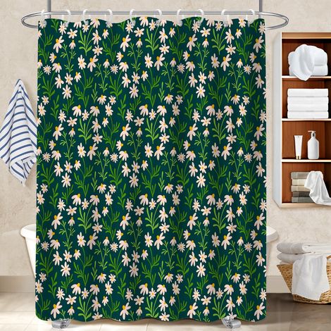Kit rideau de douche en polyester 180x180 Évasion protection douche pour préparer la maison avant l’arrivée d’invités (1/5)