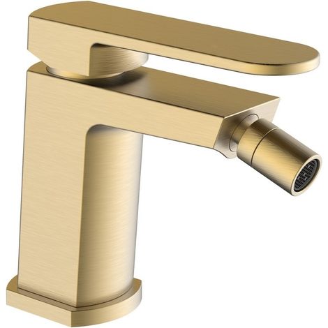 Miscelatore bidet oro opaco con piletta click clack - serie Venere (1/2)