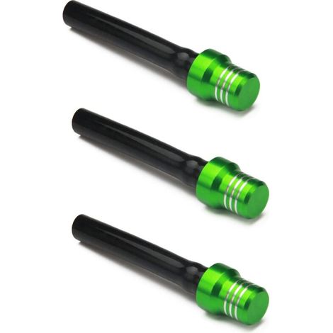 Lot de 3 valves de bouchon de réservoir d'essence, évent de réservoir d'essence pour moto, tuyau d'évent respirant pour pit bike, dirt bike, quad et tout-terrain – Vert
