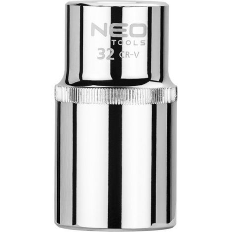 Douille Hexagonale Longue - 1/2 Pouces - 32 Mm - Acier Chrome-Vanadium - 77 Mm (1/5)