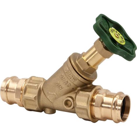 Schlösser Armaturen FREISTROMVENTIL, PRESSANSCHL.IG O.ENTL, N.ST.SP, DN32, PRESS35, DVGW (1/3)