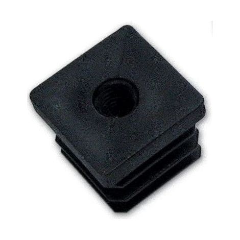 Gommino Interno Quadro con Filetto 25X25 mm (Puntale) Nero conf. 100 Pz (1/2)