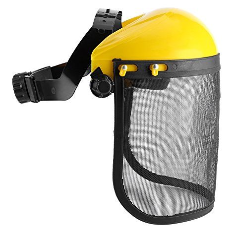 Casque de Sécurité Visière , Travaux Forestiers Casque Acier Réglable Masque Complet Léger Anti-Bruit pour Tronçonneuse Débroussailleu Jardinage Outils (1/5)