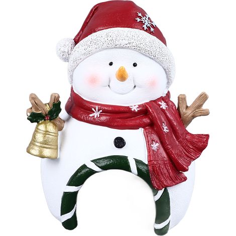 Décoration d'aquarium de noël, aménagement paysager polyvalent, ornements d'aquarium en résine pour la maison et le bureau, bonhomme de neige (1/5)