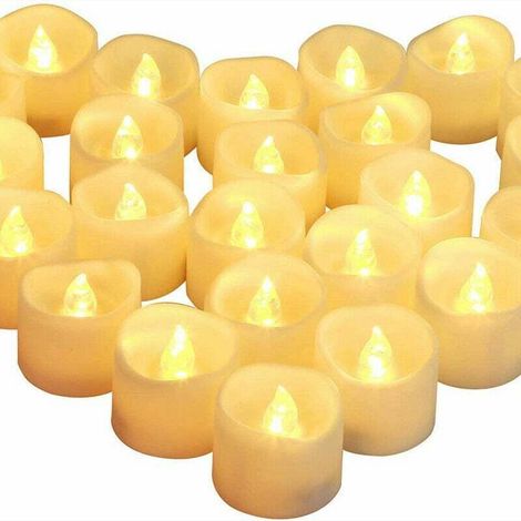 LED Flickering Flame Candles, 24 pcs, Electric Candles, Christmas Candles for Christmas, Christmas Tree, Easter, Wedding (1/5)