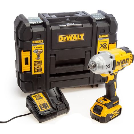 Dewalt – Boulonneuse à chocs 18V DCF899P1QW – Couple 950Nm – 2400 impacts/min – 5Ah Li-Ion – Carter magnésium – Coffret TSTAK
