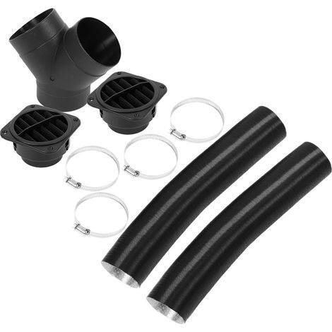 Lot de tubes de ventilation air chaud 75 mm pour réchauffeur diesel voiture sortie soufflage 102114340000 (1/5)