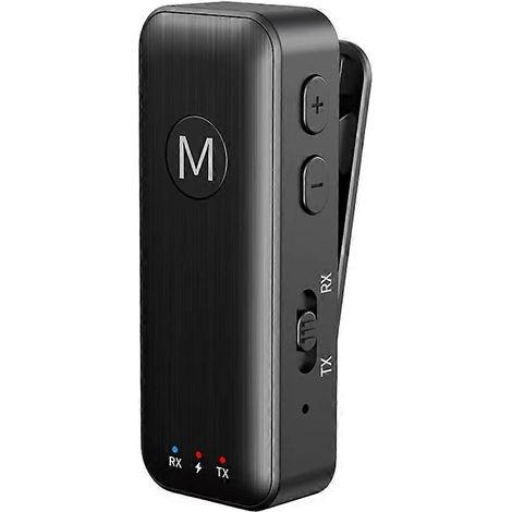 Émetteur-récepteur audio Bluetooth 5.3 sans fil avec adaptateur audio auxiliaire 3,5 mm pour TV, voiture et casque audio (1/5)