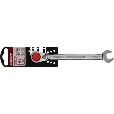 R07200120 Llave de carraca de anillo reversible SW12 mm 173 mm (1/4)
