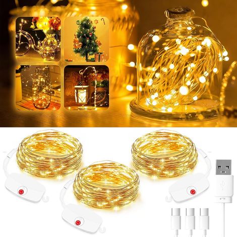 Rideau De Lumières Intérieur 3x2m, Guirlande De 200 LED, Rideau Extérieur Avec Prise, 8 Modes Pour Gardine, Mur, Chambre À Coucher, Mariage, Fête Et Décoration De Noël (1/5)