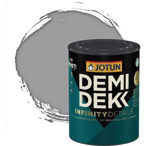JOTUN - Peinture Bois, Lasure Opaque Satinée - RAL 7004 - Gris de Sécurité - 0,75L (1/2)